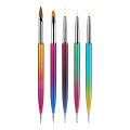 5 pcs/set Double Head Nail Art Nylon Painting Pen Nail Design Brush